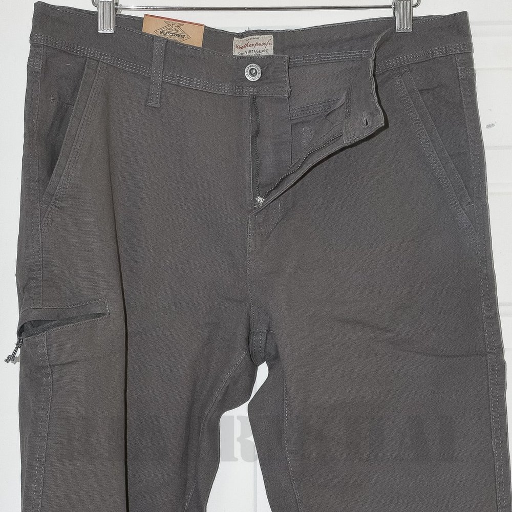 NWT Men’s Trevorland Flex Utility Pant Weatherproof Vintage  Gray - Picture 4 of 10